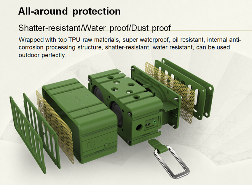 mifa portable waterproof bluetooth speaker with carabiner mifa portable waterproof bluetooth speaker with carabiner